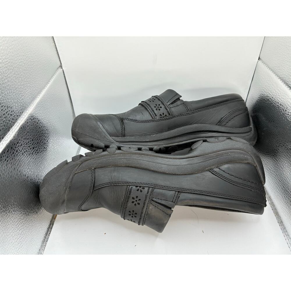 KEEN Kaci II Women 9.5 black leather Slip On Clog Comfort Shoe EU 40 India - Picture 3 of 7